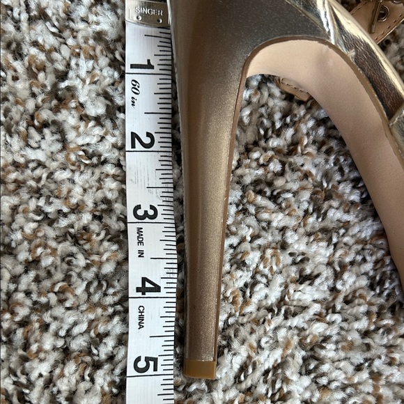Nine West Metallic Gold Heels - Picture 16 of 17